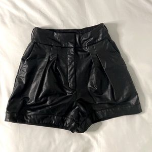 Express Faux Leather Shorts